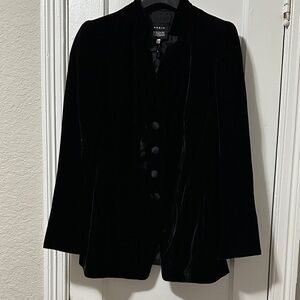 Akris Black Velvet Tailored Blazer